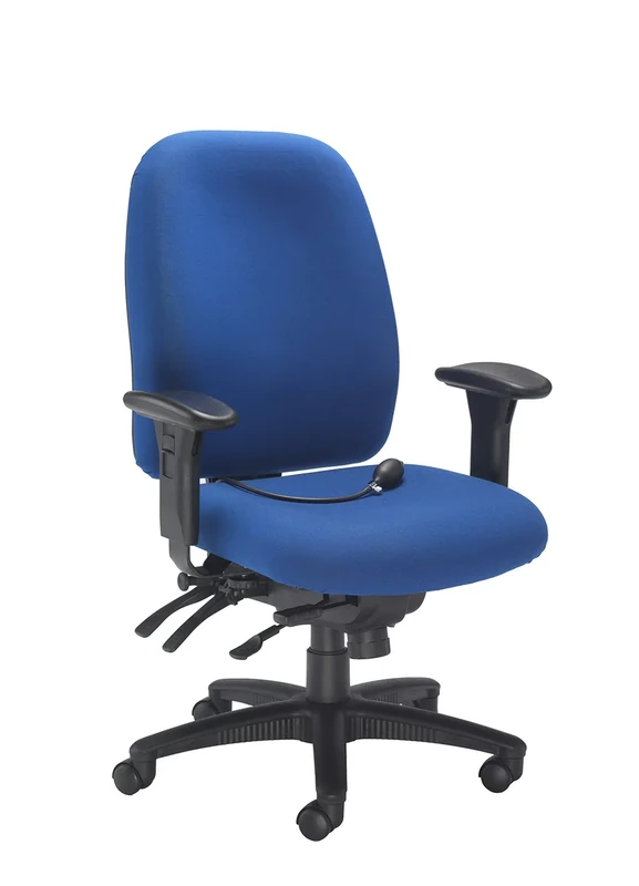 Office Hippo Heavy Duty Ergonomic Office Chair with Back Support, Desk Chair, Back, Seat & Forward Tilt Controls, Lumbar Support Office Chair, Computer Chair Helps Alleviate Back Pain - Royal Blue