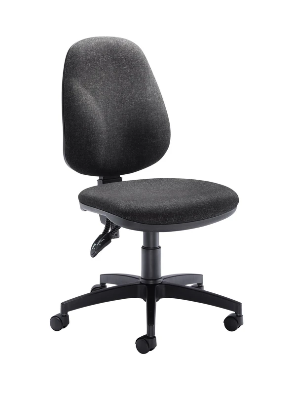 Office Hippo Mid Back Desk Chair, Ergonomic Home & Office Chair With Height Adjustable Seat & Lumbar Support For Extra Comfort, Computer Chair For Daily Use - Charcoal Grey