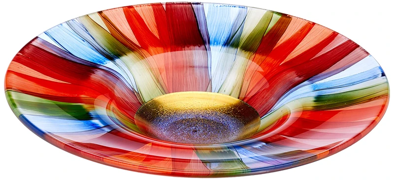 Angela neue Wiener Werkstaette 80325 Bowl, Glass, Multi-Coloured, 30 x 30 x 5 cm - Image 1