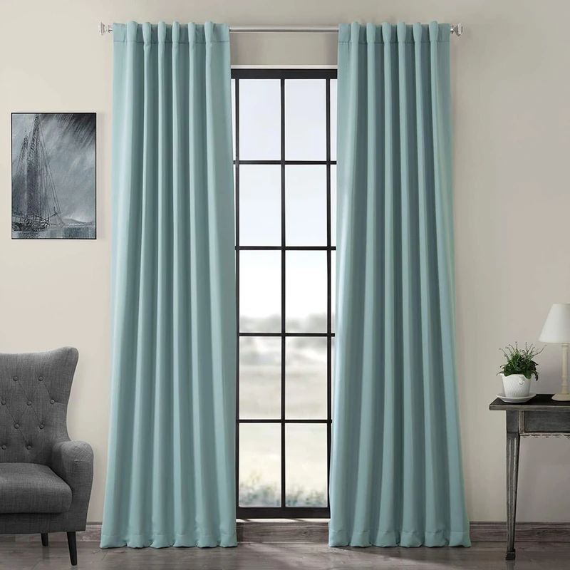HPD Half Price Drapes Room Darkening Curtains 96 Inches Long for Bedroom & Living Room (1 Panel), 50 X 96, Juniper Berry