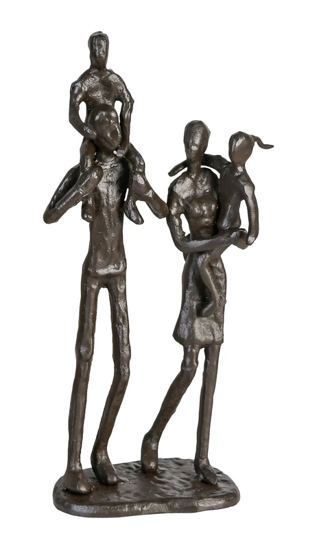 Casablanca modernes Design Sculpture, Iron, Brown, Höhe 22 cm