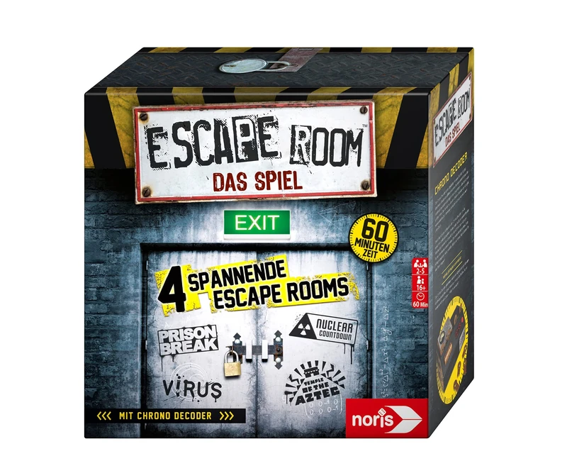 Noris Spiele 606101546 Escape Room Includes 4 Adventures and a Chrono Decoder - Image 1