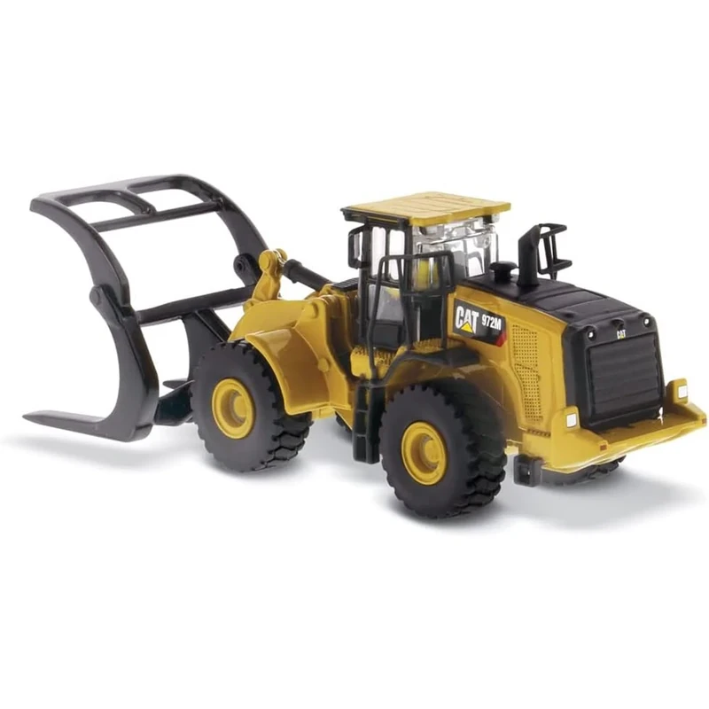Diecast Masters 1:87 Scale Caterpillar 972M Wheel Loader with Log Fork | HO Scale Series Cat Trucks & Construction Equipment Model 85950