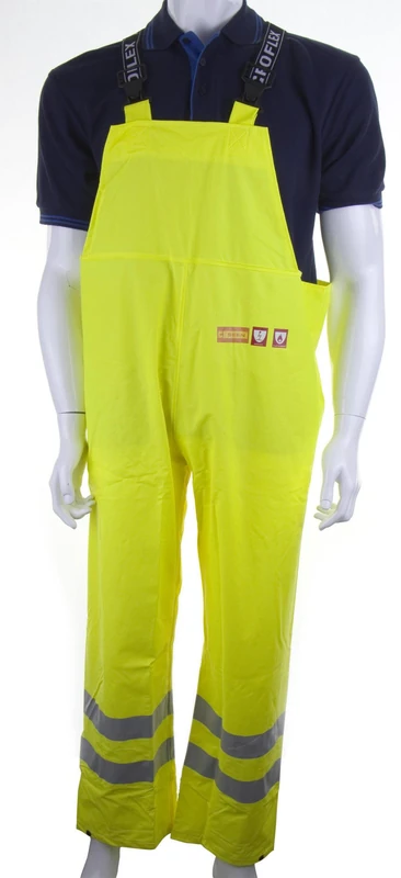 FIRE RETARDANT ANTI-STATIC BIB SATURN YELLOW M