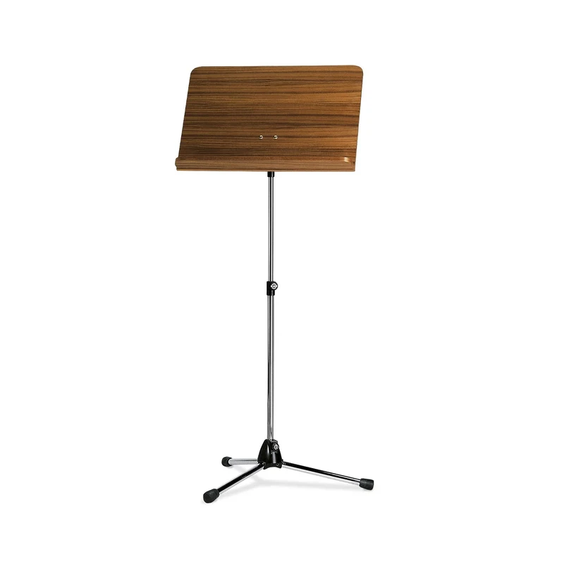 K & M 11811 050 02 Walnut Orchestral Music Stand – Chrome