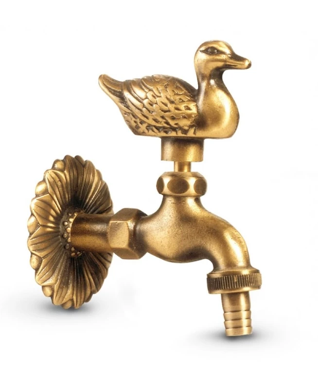 Anzapack 851902 F Tap Fitting Duck - Brass Tan Garden Fitting - Image 1