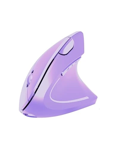 TECKNET Ergonomic Mouse Ultra, Rechargeable Wireless Vertical Mouse (Tri-Mode: Bluetooth 5.0/3.0+2.4G) 6-Button Silent Mouse with4800DPI, 6 Adjustable DPI Levels, Bluetooth Mouse for Laptop, PC, Mac