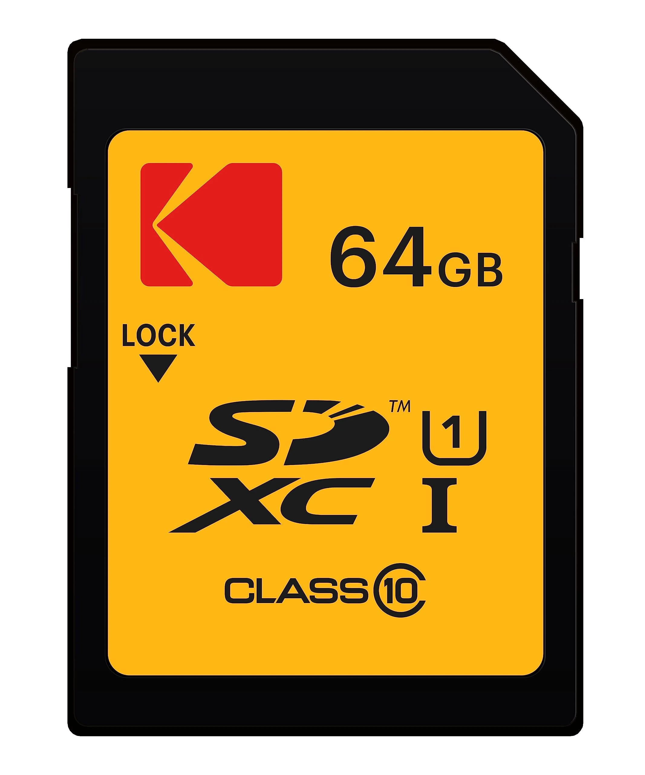Kodak SD Card 64GB UHS-I U1 V10 SDHC/XC Memory Card - Max Read Speed 85MB/s Max Write Speed 25MB/s Max - Full HD Video and Photos Storage - SD Card