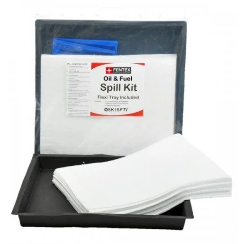 Fentex OIL & FUEL SPILL KIT &TRAY 15L