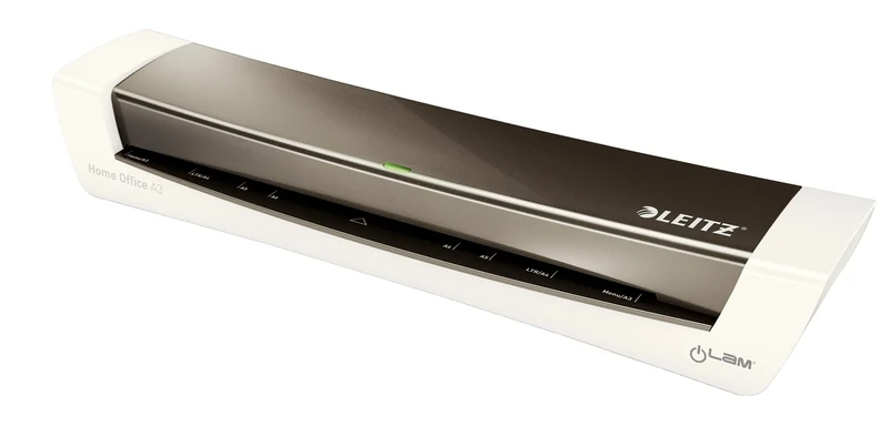 Leitz 74401089 iLam A3 Laminator, Ideal for Home Office - Metallic Dark Grey