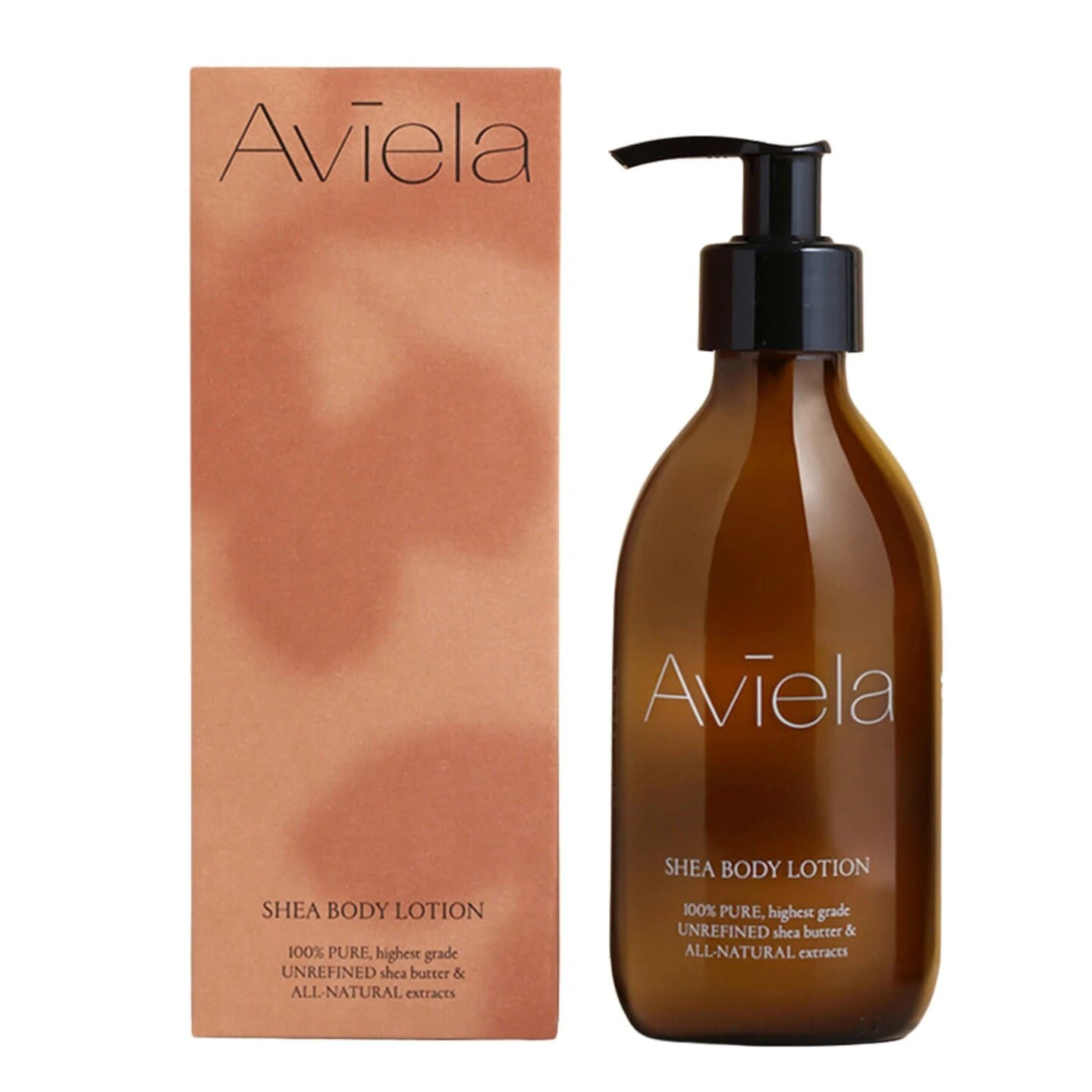 Aviela Shea Butter Body Lotion, Contains Cocoa Butter, Extremely Hydrating & Moisturising, Vegan & Cruelty Free, African Shea Butter 100% Natural Skin Care, 250ml