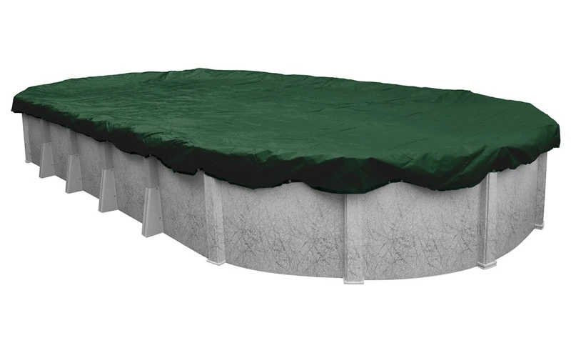 Pool Mate 321530-4-PM Heavy-Duty Winter Oval Above-Ground Pool Cover, 15 x 30-ft, Grass Green - Image 1