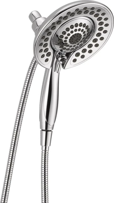 Delta Faucet 5-Spray Touch-Clean In2ition 2-in-1 Dual Hand Held Shower Head with Hose, Chrome 58569-PK