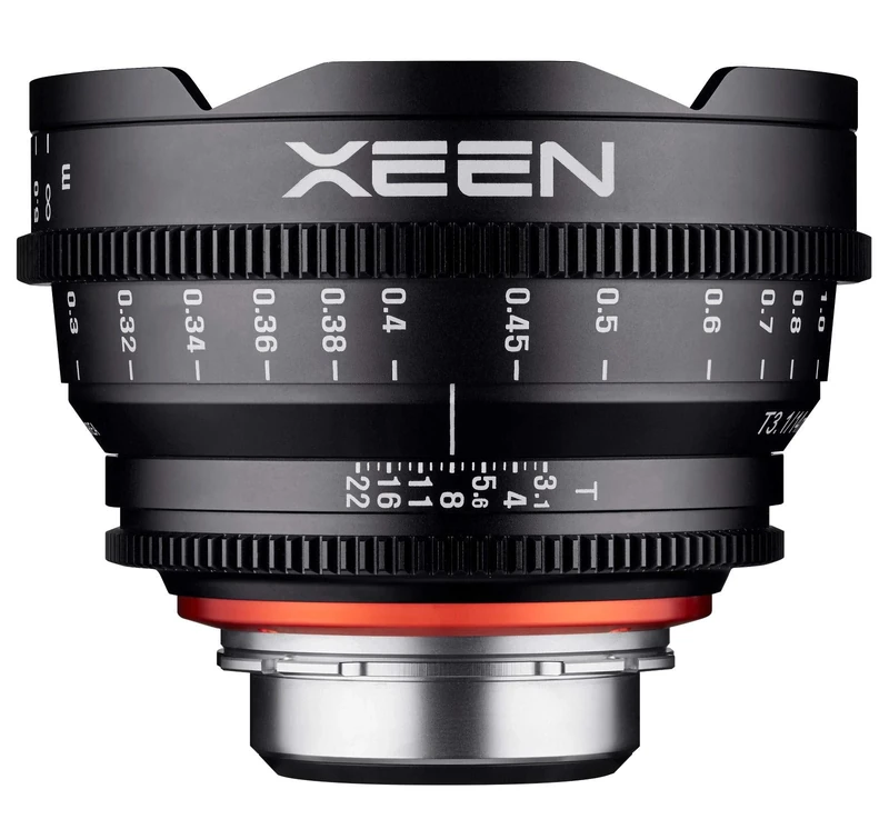 XEEN Cinema 14 mm T3.1 Sony E Full Format Lens MF Cine Video Lens for High Resolutions with Follow Focus Sprockets
