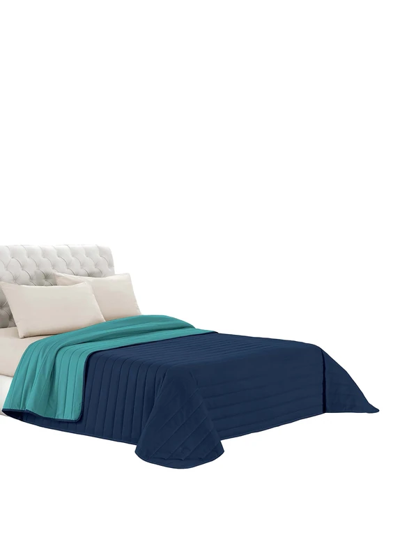 Elegant Summer Quilt Water/Dark Blue, Double, Green