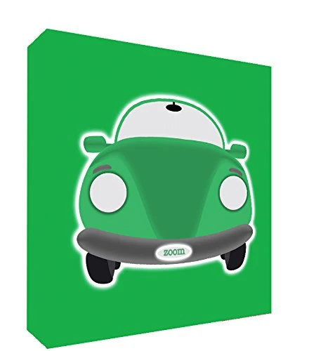 Feel Good Art Thick Solid Faced, Design Car X-Grande - 76 x 76 x 4 cm Green