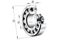 FAG 2310-TVH-C3 Self Aligning Ball Bearing, Double Row
