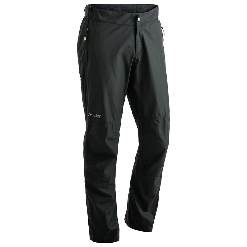 maier sports Raindrop M, Men's Hiking Trousers, Water-Repellent Outdoor Trousers for Trekking and Hiking, PFC-Free, MTEX Weather Protection and Silverplus mesh Lining Black
