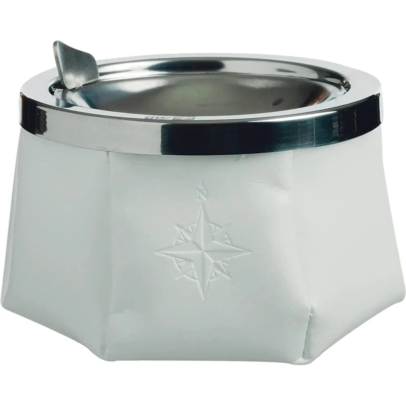 Marine Business Windproof Ashtray-Heavy - White With Elegant Design
