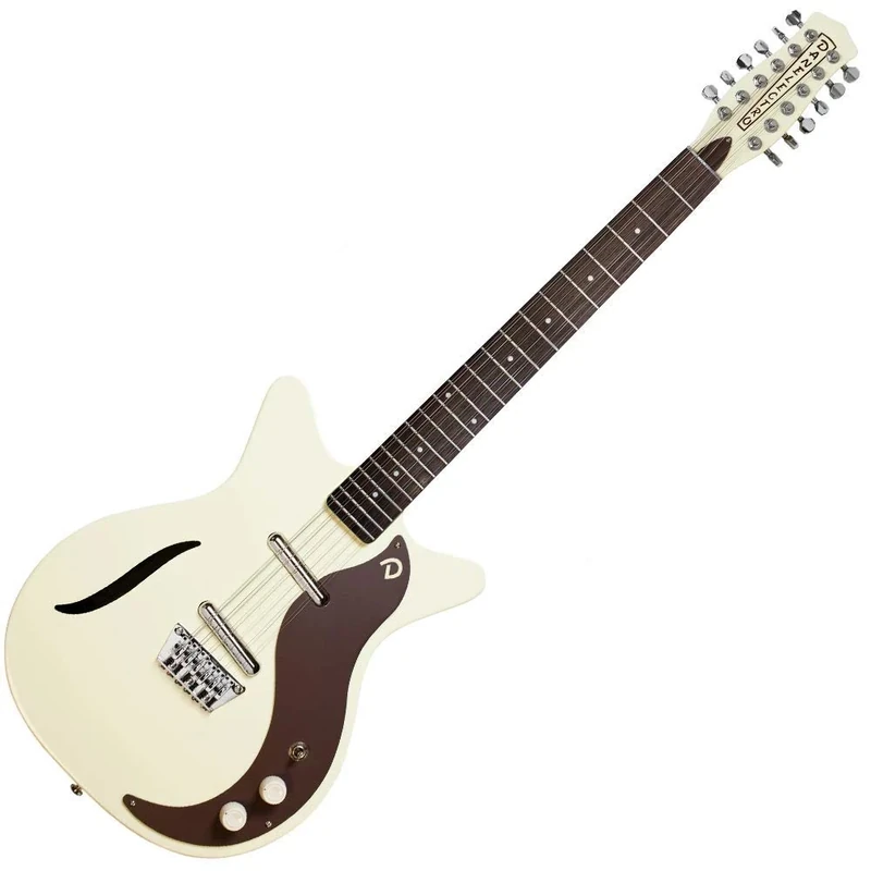 Danelectro Vintage Electric Guitar 12 String White DC59VW-12