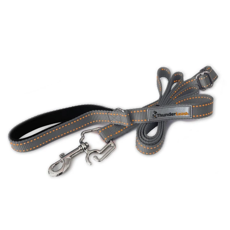 ThunderLeash No-Pull Dog Leash - Large (Over 25 lbs), Grey