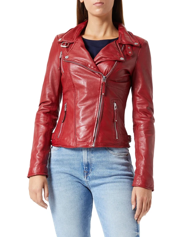 Freaky Nation Women's Biker Princess Jacket, Red (Apple 4068), XXL