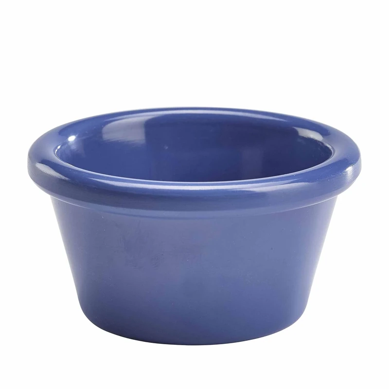 Genware S278-14 Melamine Ramekin Dip Pot, Blue, 59mL Capacity, 35mm Height, Pack of 48