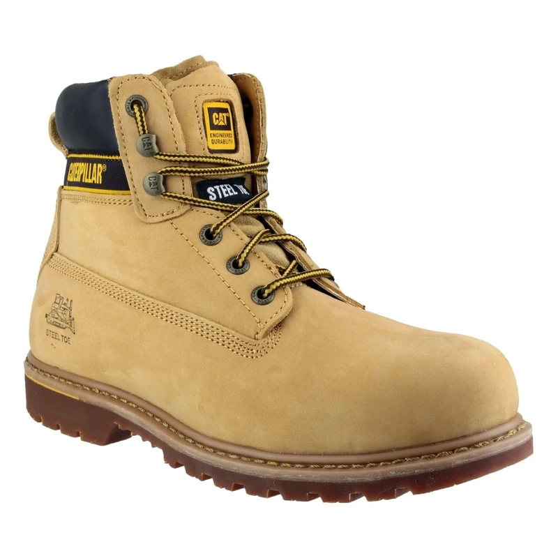 Cat Footwear Men's Holton S3 Hro Src Work Boots, Honey, 12 UK