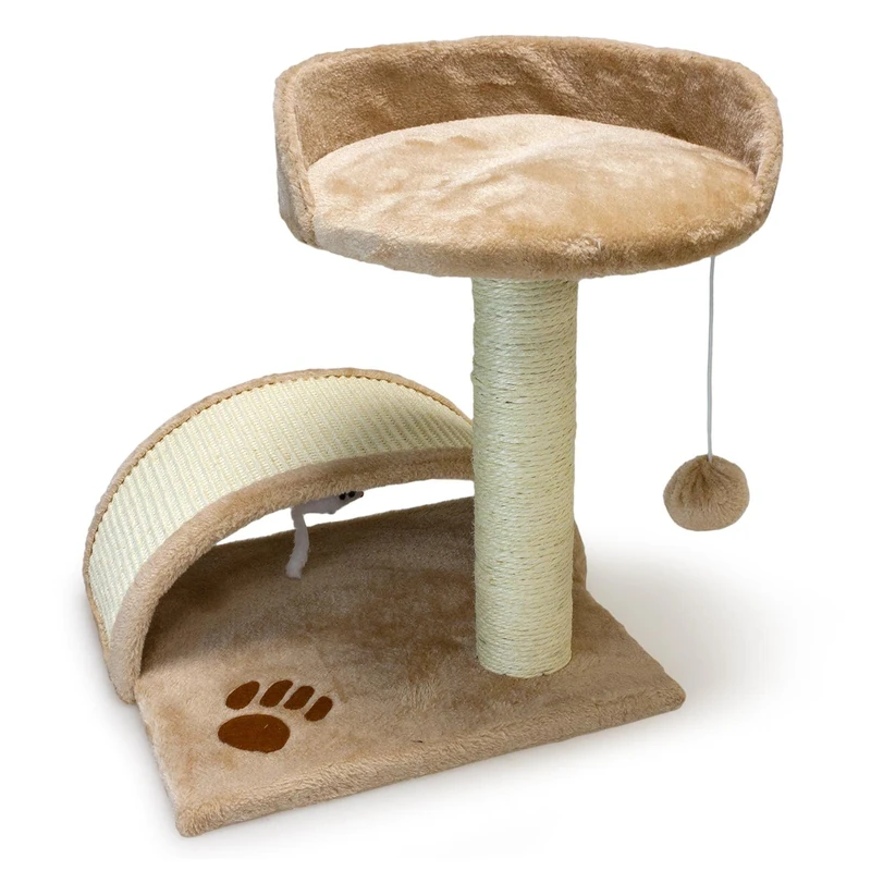 Arquivet 8435117843752 Scraper with Post and Bow 50 cm Beige - Image 1