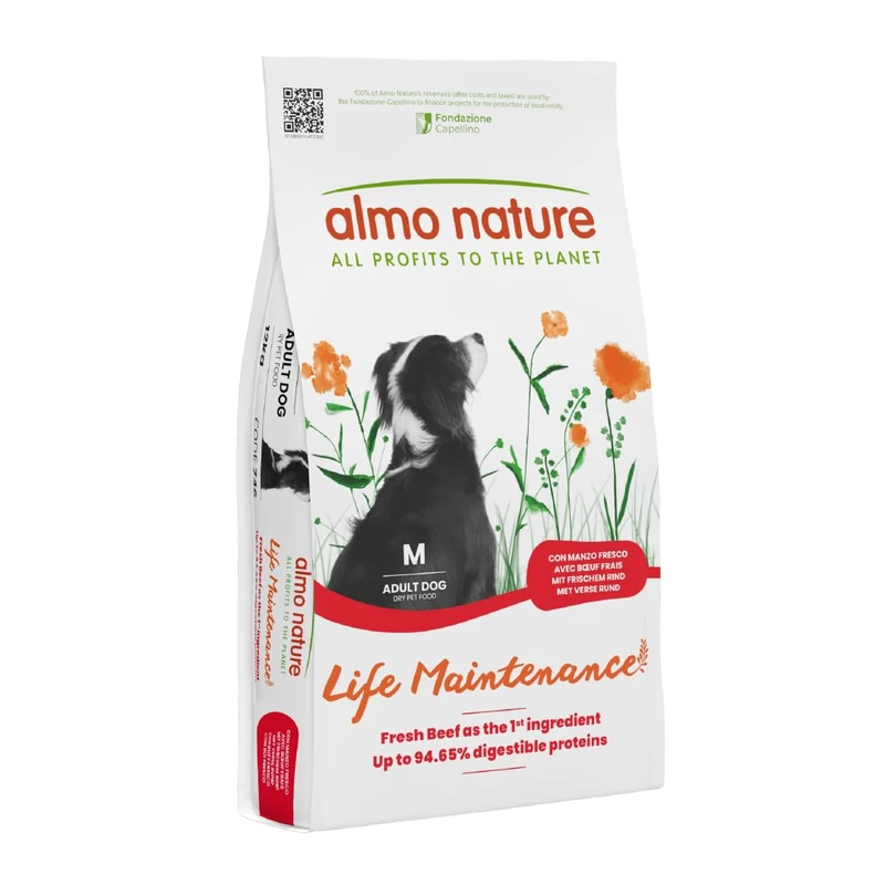 Almo Nature Life Maintenance Dry Dog Food Beef 12 kg