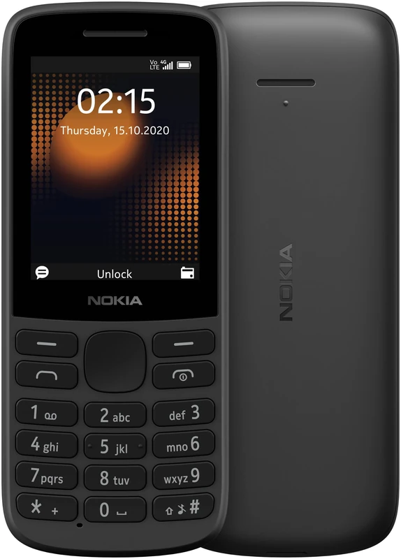 Nokia 215 - Mobile Phone, Black - Image 1