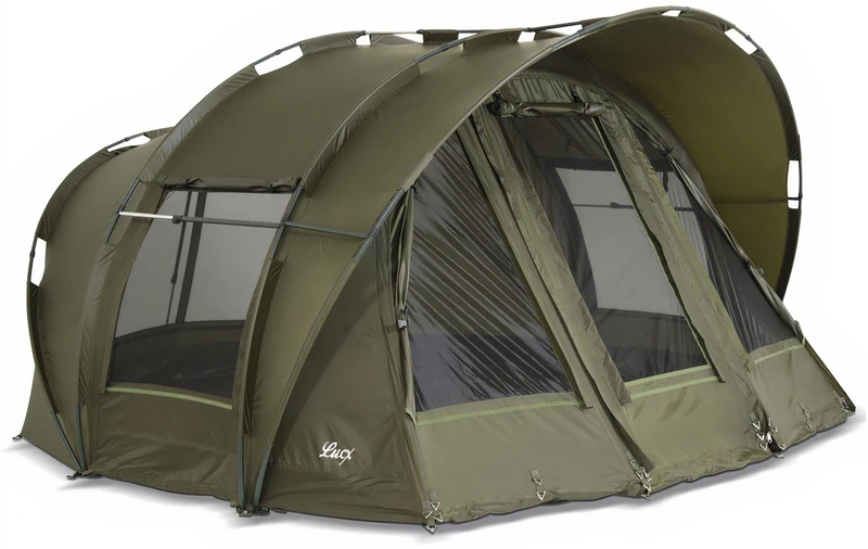 Lucx Leopard 2-3 Person Fishing Tent, 10,000mm Waterproof, 325cm L x 300cm W x 162cm H, 15kg, Free Standing, Adult, Unisex, Fishing