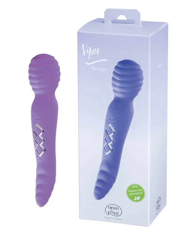 Minds of Love Viper Vibrator, 22 cm, Purple