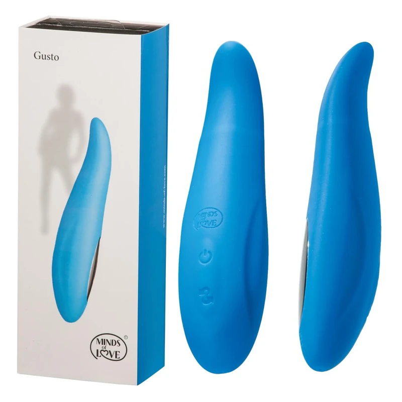 MINDS of LOVE Gusto Vibrator Blue 17 cm