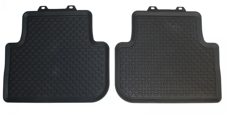 Volkswagen 5NA06151282V All-Weather Mats Rear, Titanium Black