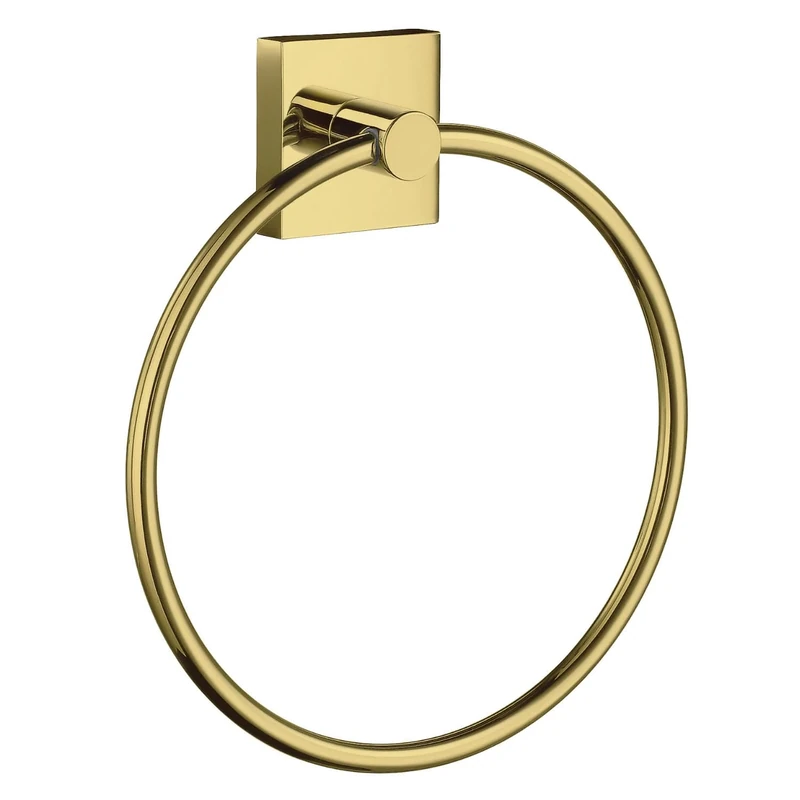 Smedbo Towel Ring "House" Polished Brass