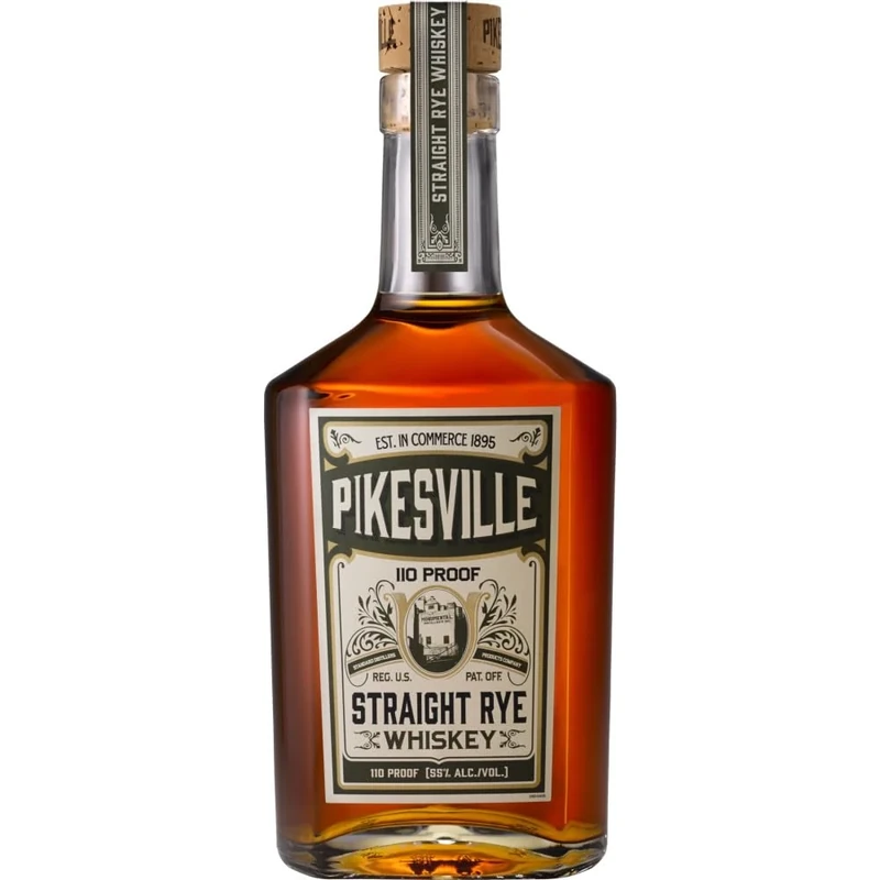 Pikesville Straight Rye Whiskey; 75 cl; 110 Proof; 55 percent ABV; 6 Year Aged; Award Winning; The last standing Maryland Rye; Dry and spicy with honeyed rye and cloves