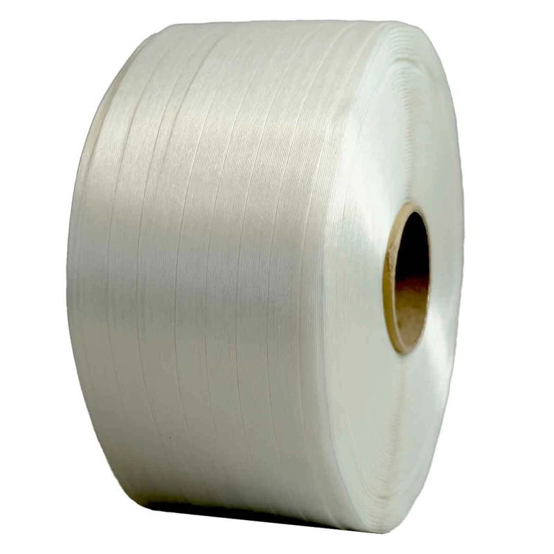 TECPLAST Polyester Strapping Tape 13 mm x 1100 m FF - PRO Quality - PET Textile Strapping Tape for Heavy Loads