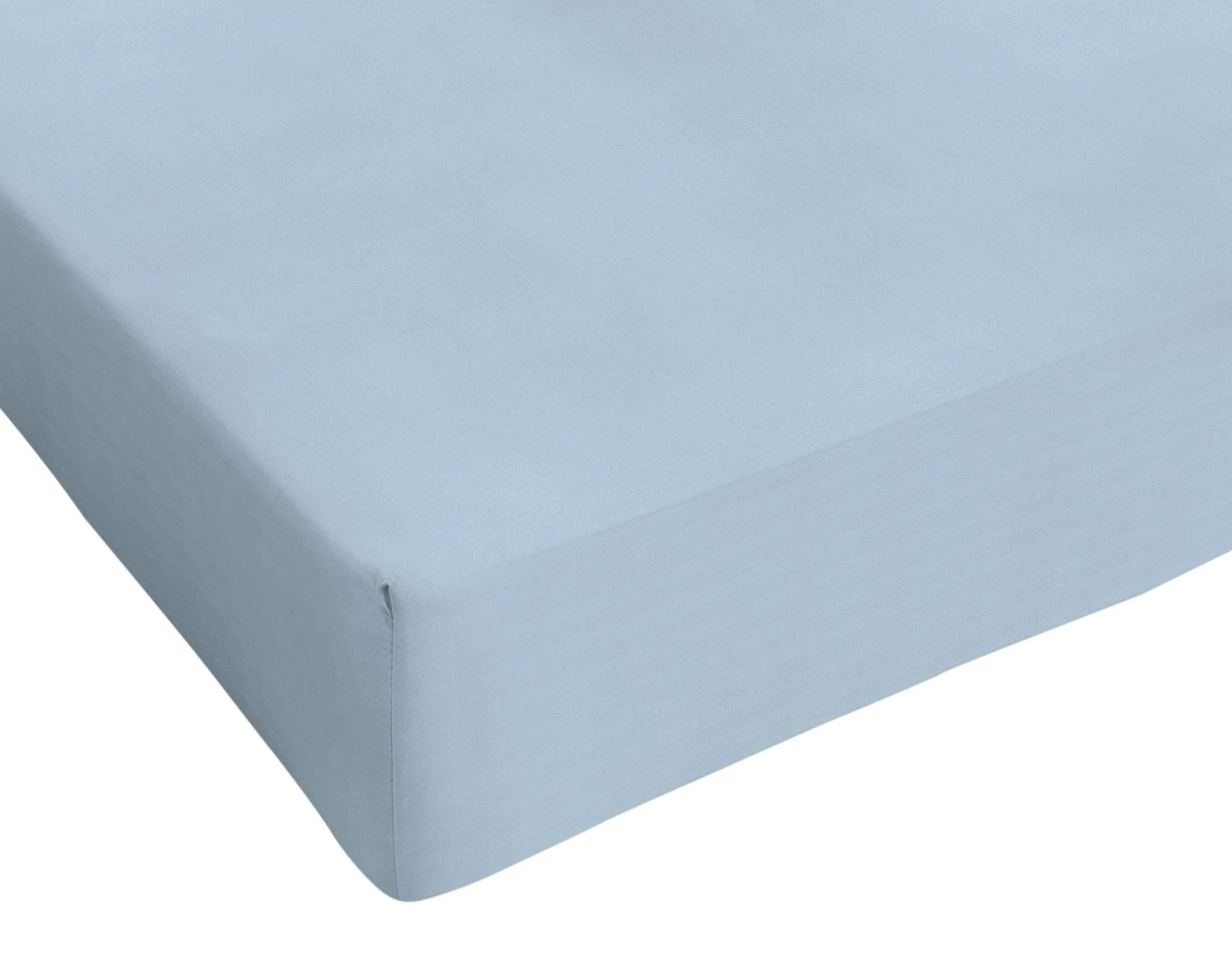 Sogni e Capricci Max Color Fitted Sheet with 25cm Corner, Light Blue, single