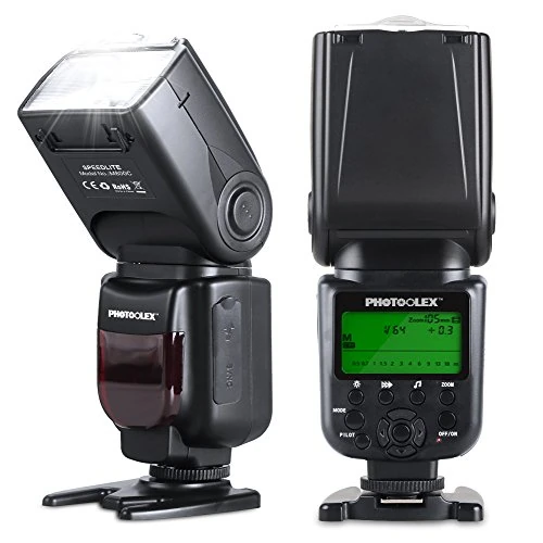 PHOTOOLEX M800C 1/8000s Flash Speedlite 580EX II TTL Speedlight for Canon 5DMark II/7D 650D(EOS Rebel T4i) 600D(EOS Rebel T3i) EOS 700D 650D and Other Canon Digital DSLR Cameras