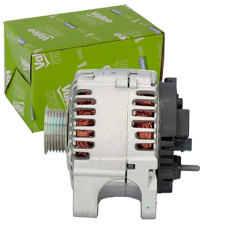 VALEO 439785 Alternator Alternator Charge current: 120 Amp Grooves: 6 grooves Pulley diameter: 52,6 mm Voltage: 14 V Rotation direction: CLOCKWISE