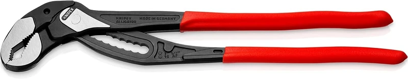 KNIPEX Alligator XL Pipe Wrench and Water Pump Pliers Self-Service Card with Non-Slip Plastic Coating 400 mm, 88 01 400 SB
