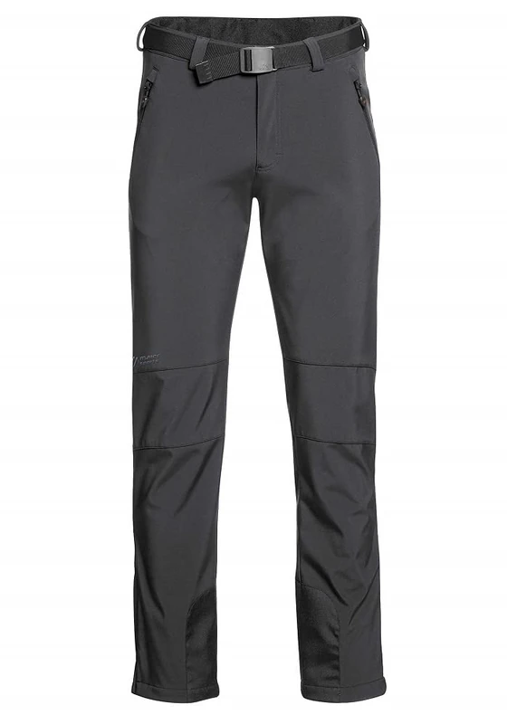 maier sports Tech Pants M, Men's Warm Hiking Trousers, Water-Repellent Softshell Outdoor Trousers for Trekking and Hiking, PFC-Free, mSTRETCH pro 2 & stormprotec Technology Black - Black
