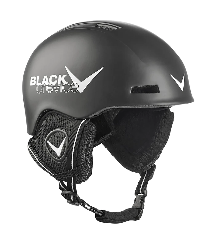 Black Crevice Children's Ski Helmet, Children's, Skihelm, black, 1