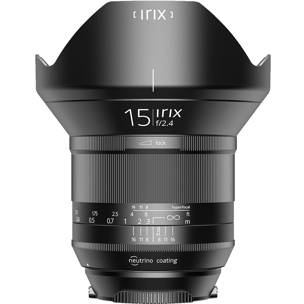 Irix Ultra-Wide-Angle Lens Blackstone 15 mm f2,4 (95 mm Filter Thread Full Size, Luminous Marking, Optimised Lens Focus Ring)