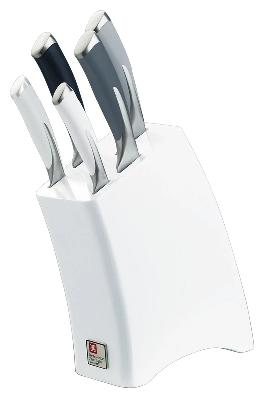 Richardson Sheffield R140MZK369K28 "Kyu" Mono Kitchen Knife Block Set, White, Set of 5,22.3 x 8.5 x 36 cm - Image 1