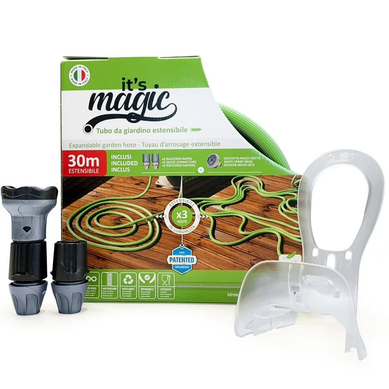 Idroeasy Expanding Magic Hose Kit 30M (5/8") - Includes Spray Head