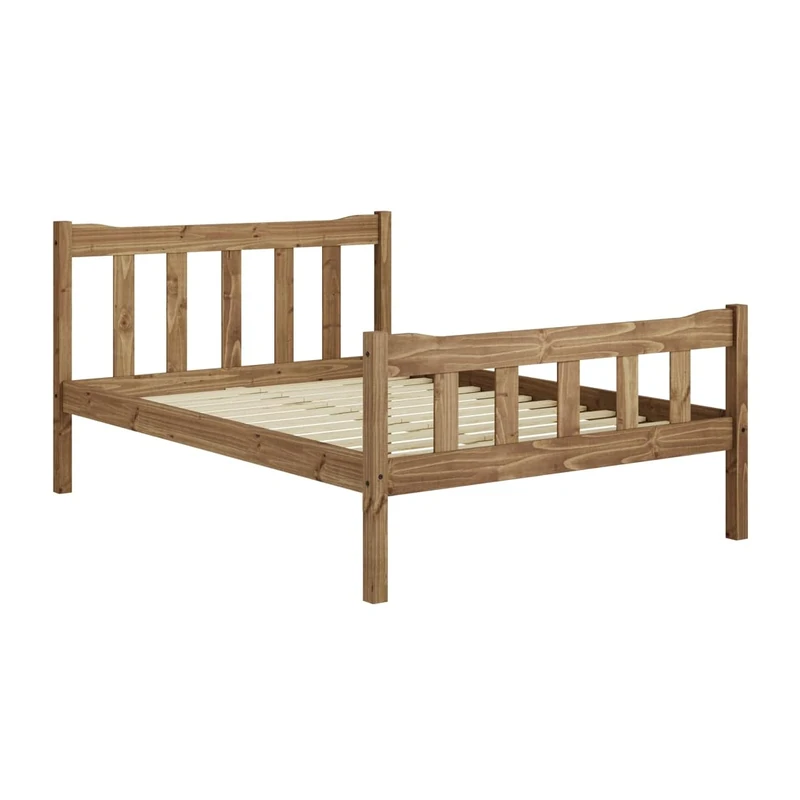 LPD Home Havana Single Bed – Pine | Classic Shaker-Style Design | Durable Pine Wood Frame | Timeless Contemporary Bedroom Furniture (Pine, Double) - Image 1