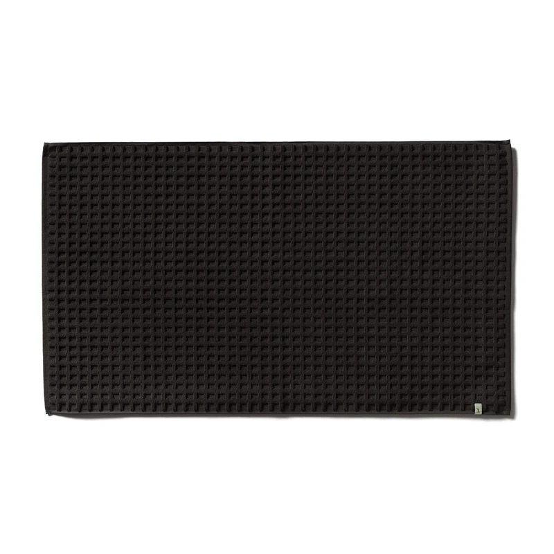 Möve Piquée bath mat 60 x 100 cm, 100% cotton, graphite - Image 1