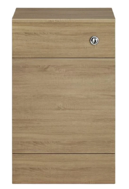 iBathUK 500mm Oak Back to Wall Toilet Concealed Cistern Housing Unit Bathroom Furniture